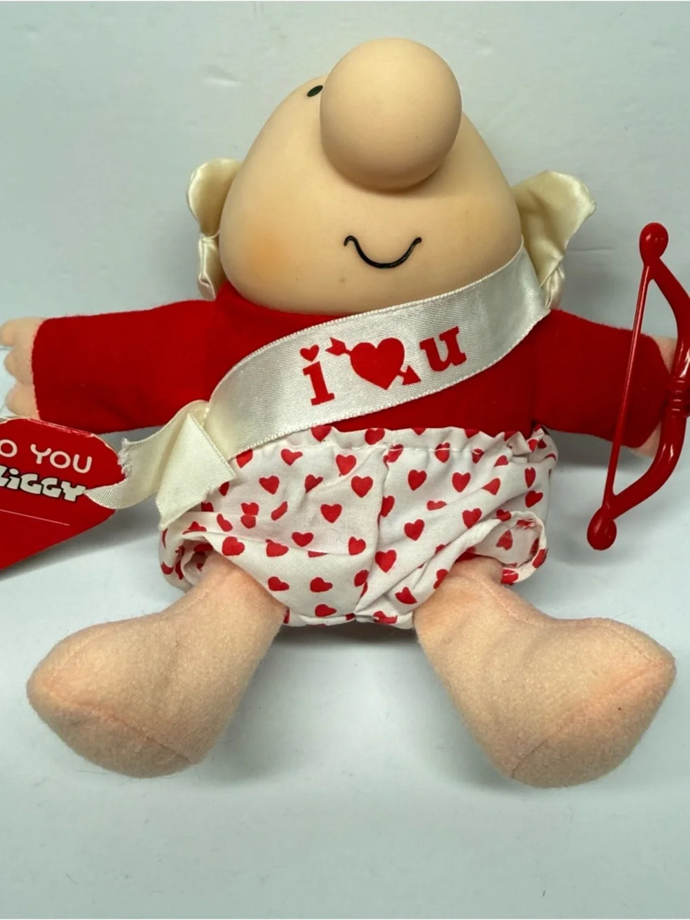 Vintage 1988 Valentine's Day Ziggy Cupid Plush Toy by American Greetings W Tags - Picture 2 of 11
